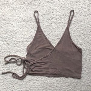 Kimchi Blue Cross Front Tie Tank